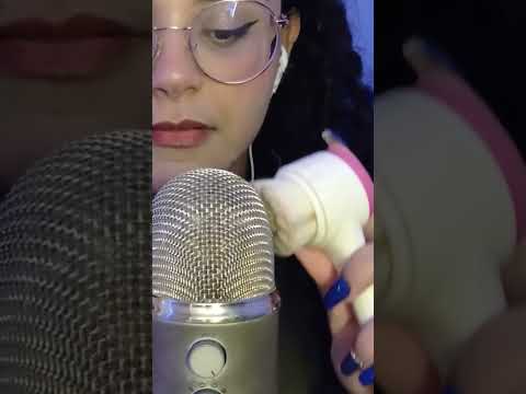 ASMR- Pincel no microfone