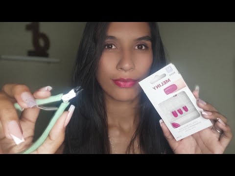 ASMR MANICURE FOFOQUEIRA FAZENDO SUA UNHA 🐍
