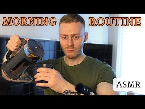 ASMR Day Off Morning Routine ☀️ Calm Start, Coffee & Quick Training
