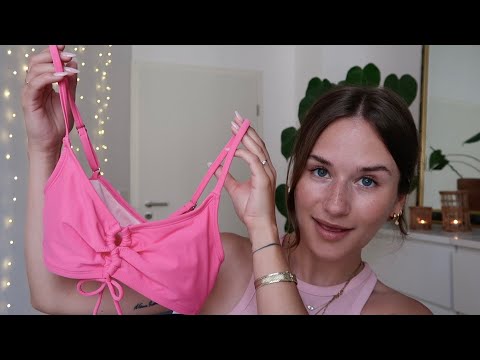ASMR Ein Sommer Try On Haul für alle Schlafsuchenden 🌊💖(Asos, Cupshe) Fabric Scratching Sounds