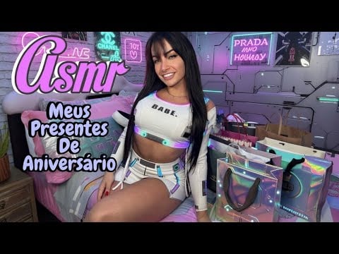ASMR | Meus Presentes de Aniversário 🎂✨ Janeiro 2026 (Sons Relaxantes)