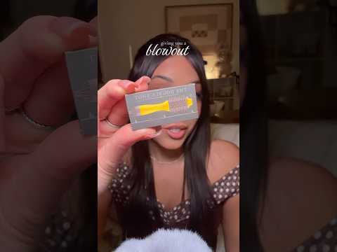 GIVING YOU A MINI BLOWOUT 💆🏻‍♀️ #asmr