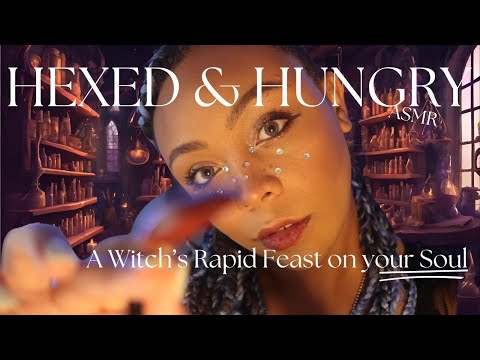 ASMR Face Eating: A Witch's Rapid Feast on Your Soul