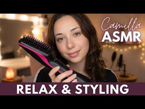ASMR ita Hair Dryer & Brush Sounds 😴 ASMR Feet & Anklets ✨