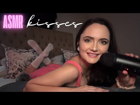 ASMR Kisses & breathy inaudible whispers