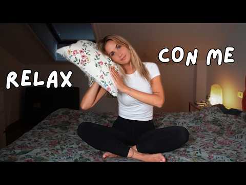 Se non riesci a rilassarti, fallo insieme a me 🧘‍♀️ | ASMR ITA | yoga session & rain sounds