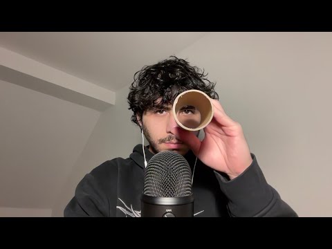 ASMR Tube Tapping + Mouth Sounds (rambling)