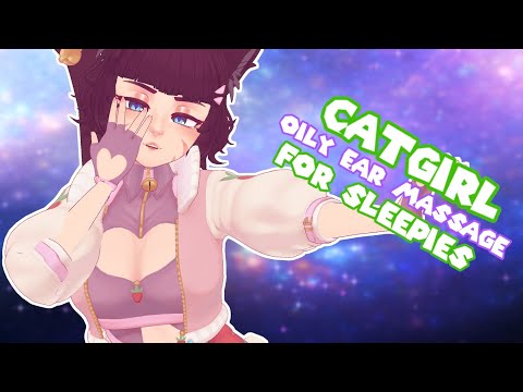 [ASMR]🐾 Catgirl Tingles Your Brain With Oily Ear Massage