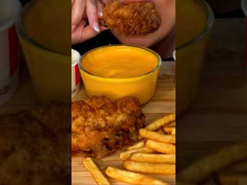 KFC FRIED CHICKEN #asmr #kfc #food #chicken