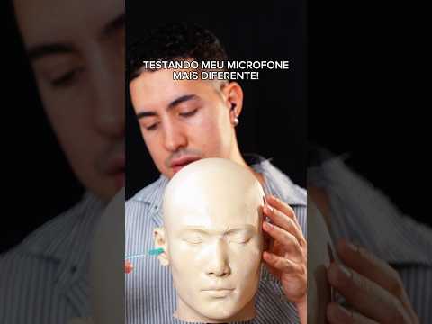 TESTANDO MEU MICROFONE MAIS DIFERENTE!! #asmr