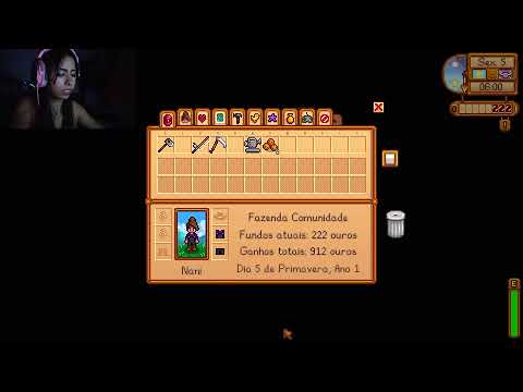 LIVE ASMR - JOGANDO STARDEW VALLEY E BATENDO PAPO