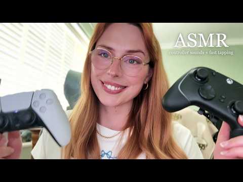 ASMR PS5 vs Xbox Controller Triggers 🎮 (Fast Tapping, Button Pressing, Tracing) 😴