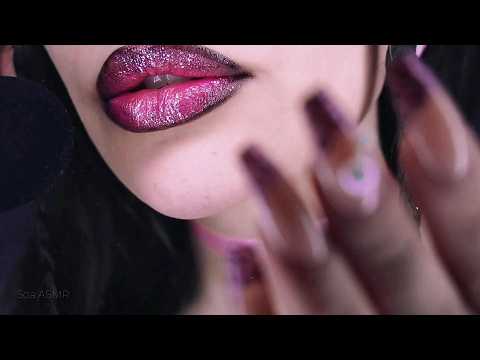 ASMR Deep Tingles 👄 Ear to Ear Mouth Sounds & Nail Scratching