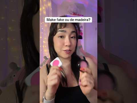 Maquiagem de brinquedo de madeira ou de plástico? #asmr #asmrbrasil