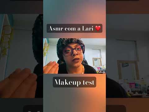 Asmr com a Lari ❤️ Testando batons #asmr #asmrvideo #makeup #asmrcommunity #tingles #relax #triggers