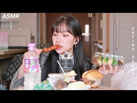 "일본에서 아침먹는거 볼래요?"  일본  편의점 이팅사운드 asmr  | 디저트 먹방 asmr | 빵 이팅사운드 | 리얼사운드 | Korean ASMR