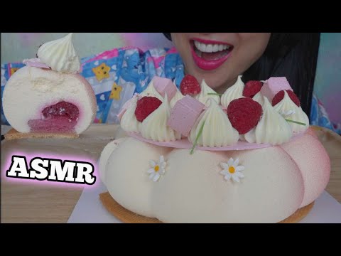 ASMR MOUSSE CAKE FOR BREAKFAST (EATING SOUNDS) NO TALKING | SAS-ASMR