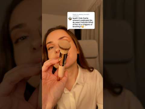 ASMR in romana 🇷🇴 Face brushing ASMR #asmr #asmrsounds #asmrvideo #brushingasmr