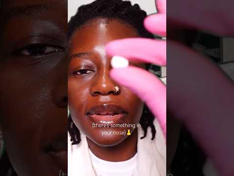 ASMR THERE’S SOMETHING IN TOUR NOSE 👃 #asmrshorts #asmrroleplay #asmrmouthsounds