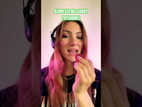 ASMR EATING CANDY (vitamins) #shorts #asmrshorts #asmr #asmreating