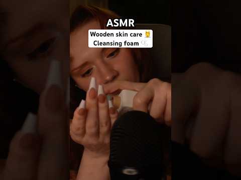 Full ASMR 👆🏻 Wooden skin care 🧖‍♀️