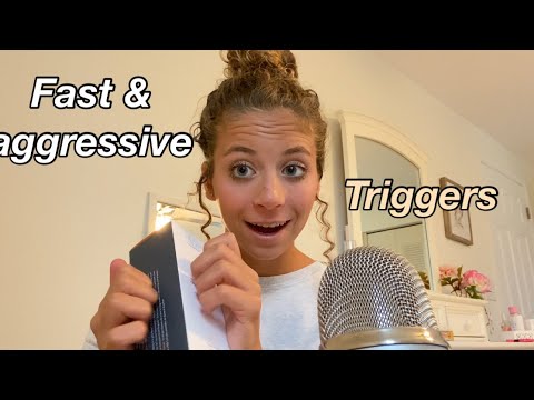 fast and aggressive triggers ASMR| No talking