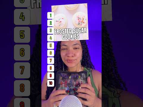ASMR blind cookie ranking🤭 which ones are your favorite? #asmr #shorts