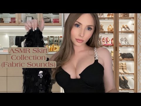 ASMR Skirt Collection (Fabric Sounds) | Soft Spoken, Tapping, Scratching, Fabric