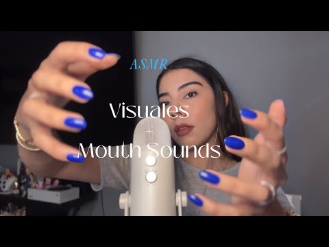 ASMR | Hand Movements and Mouth Sounds 👄 🤚🏻🌼✨💗 extra relajante