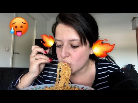 ASMR FR 🎧 -  🔥 SPICY NOODLES CHALLENGE  🔥 🍝🥵