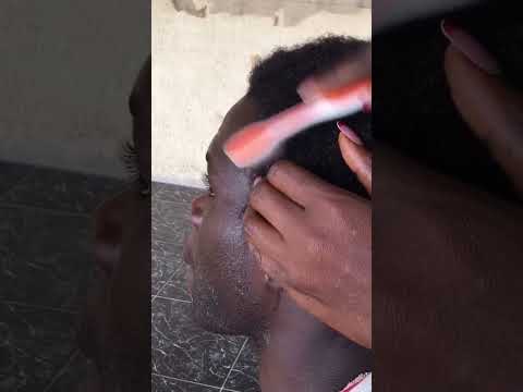 Asmr hair scratch and oiling #tingling #relaxing #asmrscratching #satisfying #nitpicking