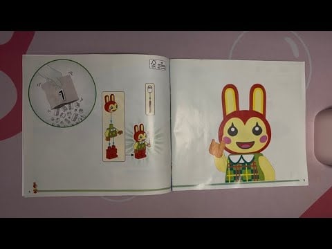 ASMR Flipping Through AC Lego Set Instructions - Bunnie's Outdoor Activities | No Talking