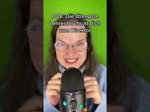 POV: Die strengste Lehrerin schickt dich zum Direktor #shorts #asmrshorts #asmr