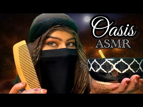 🌙Come closer habibti... OASIS is calm tonight let me take care of your hair ASMR ✨#roleplayasmr 