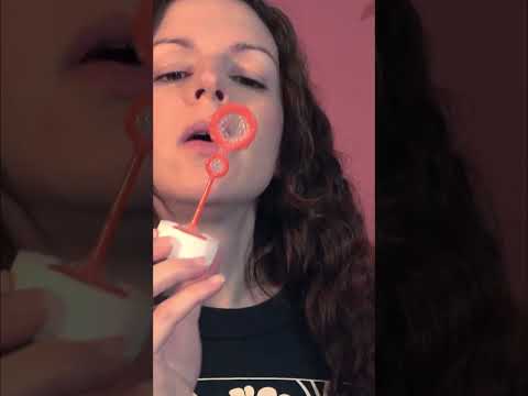 ASMR Blowing Bubbles #asmr #asmrbubbles #asmrsounds