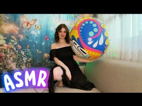 ASMR Inflatables | 36-Inch Beachball ~ Inflation, Deflation Sounds 🩵