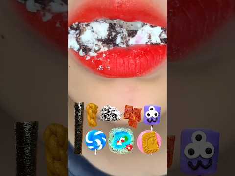 asmr EMOJI FOOD eating sounds(sped up)#asmr#asmrsounds #asmrsounds #audio