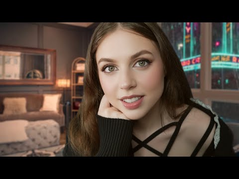 ASMR Goth Girl's Sister Hangs Out w/ You At The Sleepover Roleplay (Personal Attention, Rain Sounds)