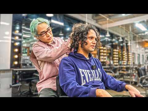 💈(ASMR) Customer Gets Curly Hair Makeover at Tokyo’s #1 English-Friendly Hair Salon