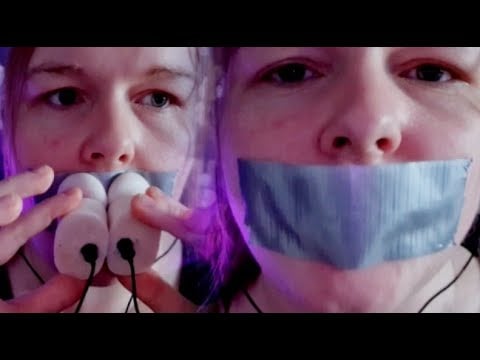 ASMR INTENSE Duct Tape Mouth Sounds, Muffed Whispering.