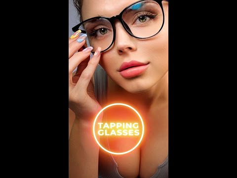 tingly glasses tapping 🤓 #asmr #shorts