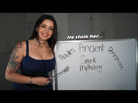 ASMR Mythology Teacher Explains Persephone & Hades | Soft Spoken Roleplay