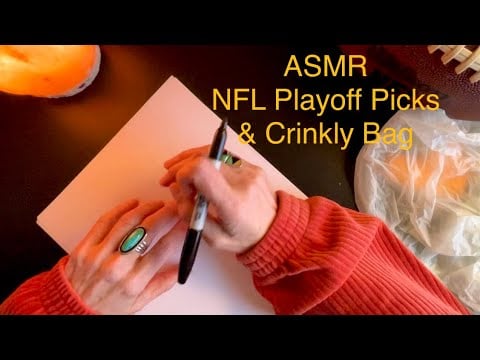 NFL Playoff Picks | AFC & NFC Championship Predictions + Crinkly Bag Sounds (Soft-Spoken ASMR)