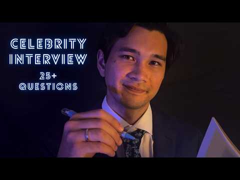 ASMR Interviewing You | Celebrity Edition (Personal Questions & Attention)
