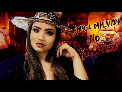 ASMR: AMIGA MALVADA FAZENDO A SUA MAKE 💄PARA O🎃HALLOWEEN🎃