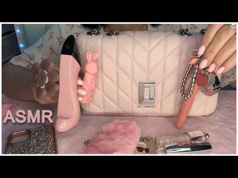 ASMR What's In My Bag /Tapping, Scratching 👝ЧТО В МОЕЙ СУМКЕ Karl Lagerfeld😴Триггеры Таппинг Мурашки