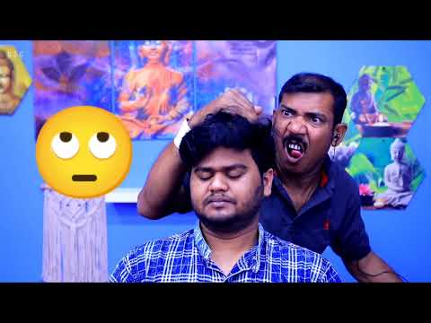 Asim Barber most famous Wooden Hammer 🔨 massage with many dangerous neck crack | asim barber ASMR