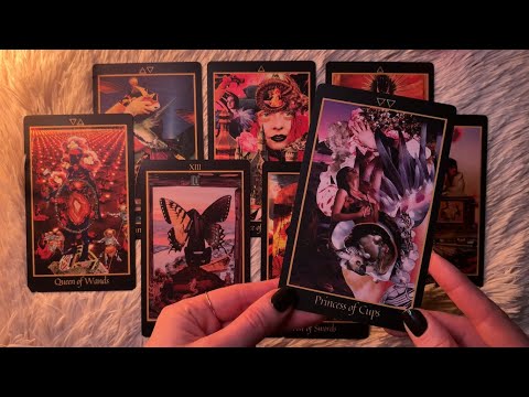 ASMR Timeless Tarot Reading (Pick a Pile) 🎱🌹