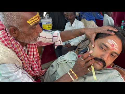 ASMR | Beard Shave By Street Barber Baba Chamunda In Barber Shop #asmr #beard #streetbarber