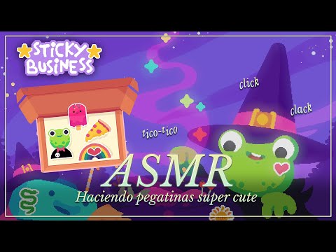 ASMR ✧ ¿Montamos nuestra tienda de pegatinas? ✨📦 Sticky Business [binaural, gameplay susurrado]